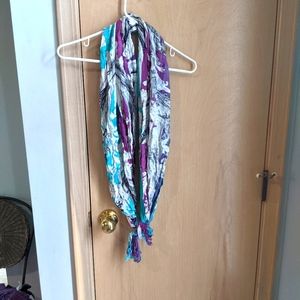 Blue and Purple Paisley Scarf